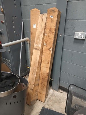 Lot 4204 - Three oak posts