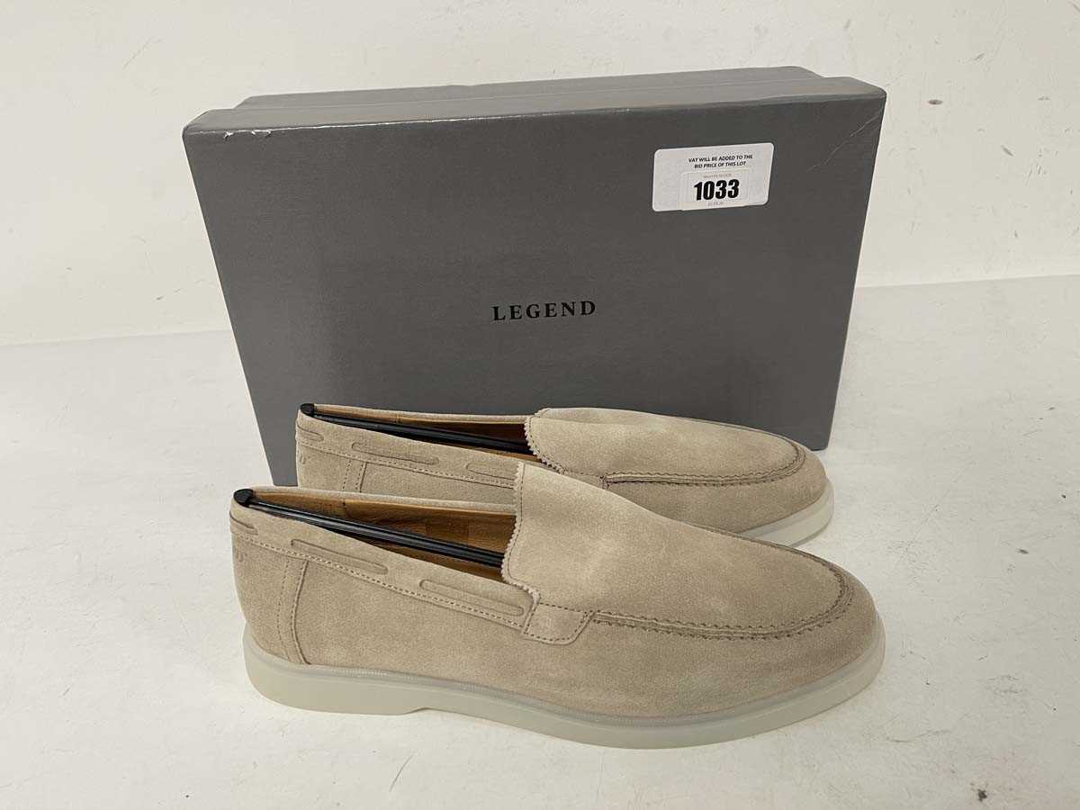Lot Legend loafers in beige size UK9 - boxed