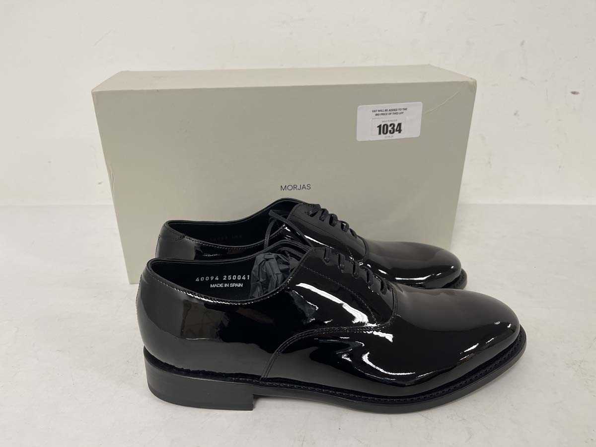 Lot Morjas the Oxford black patent leather shoes...