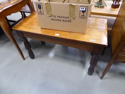 Lot 5174 - Fruitwood coffee table with carved legs