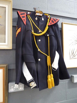 Lot 5046 - Military dress jacket with trousers and belt