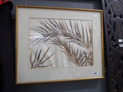 Lot 5047 - Highlighted sketch, palm fronds