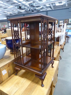 Lot 5178 - Edwardian revolving bookcase