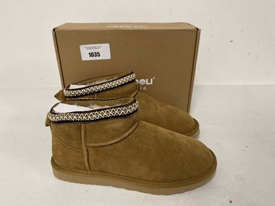 Lot AusWooli Australia alton chestnut boots size...