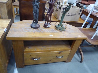 Lot 5181 - Rustic pine TV stand
