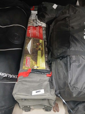Lot 4221 - Coleman gazebo plus a sleeping bag