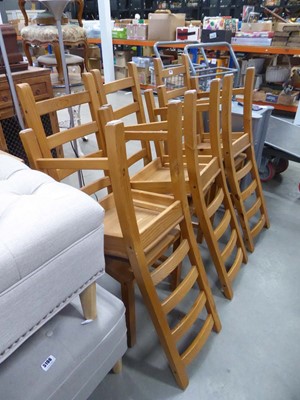 Lot 5197 - 6 pine Ikea dining chairs