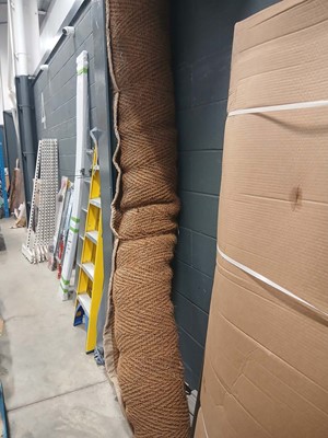 Lot 4228 - Large roll of hessian fabric