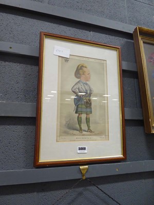 Lot 5069 - Framed and glazed spy print, entitled "Men of...