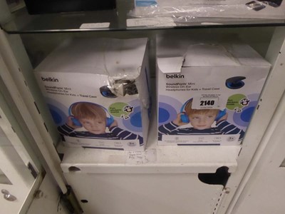 Lot 2140 - 2 boxed Belkin kids headphones