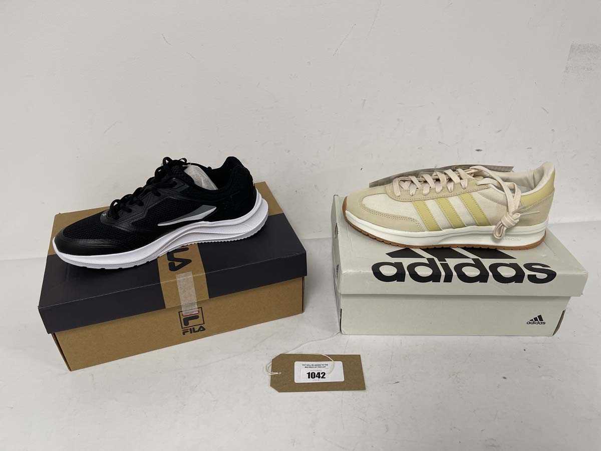 Lot 2x Boxed pairs of trainers to include Adidas...
