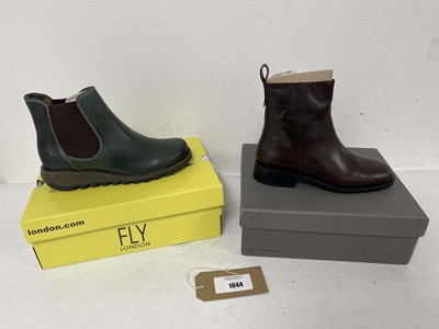 Lot 2x Boxed pairs of boots to include Fly London...