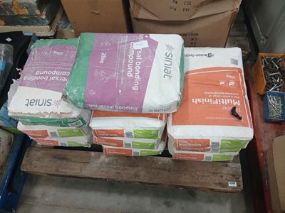 Lot 4249 - Ten bags of plaster