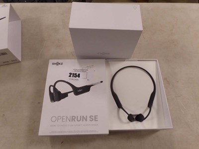 Lot 2154 - Boxed pair of Shokz open run SE bone...