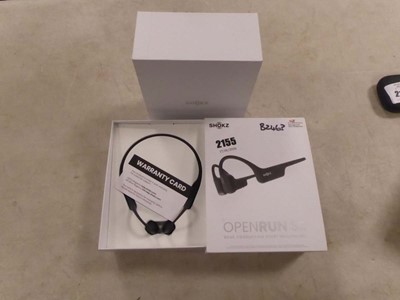 Lot 2155 - Boxed pair of Shokz open run SE bone...