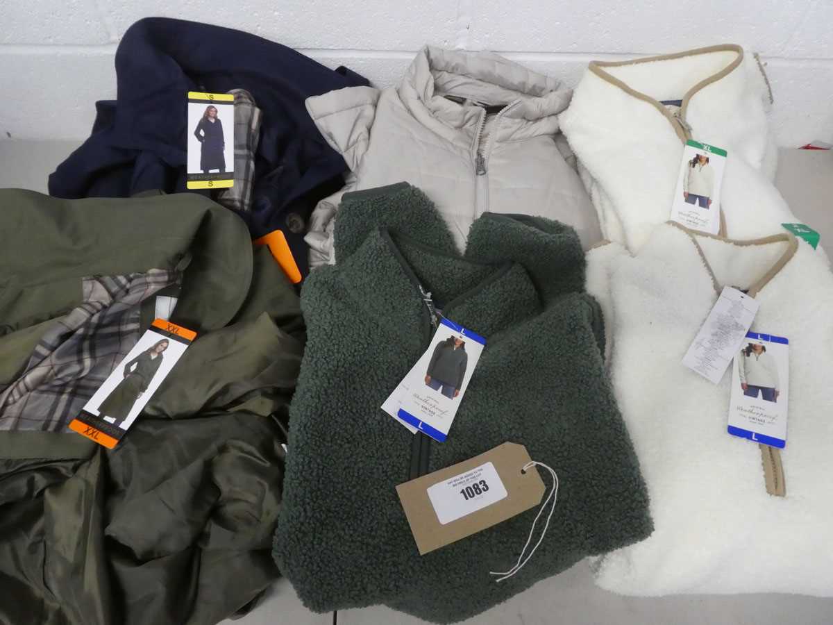 Lot x6 ladies coats/fleeces all by Weatherproof