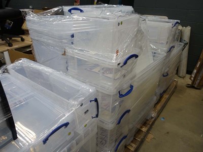 Lot 4327 - Pallet of plastic storage boxes