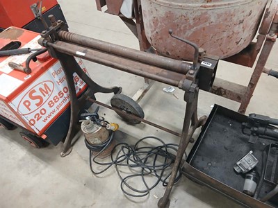 Lot 4335 - Metal sheet roller plus a Tsurumi submersible...