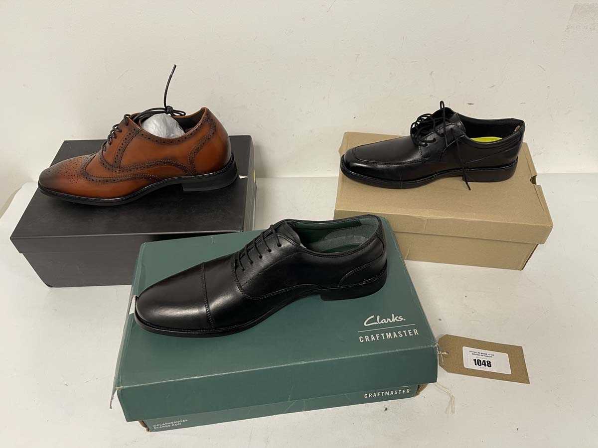 Lot 3x Boxed pairs of shoes to include Faretti...