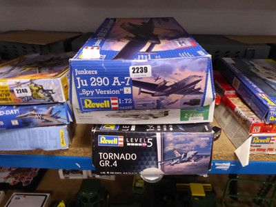 Lot 2239 - 3 boxed model aircraft kits, Junkers JU 2907...