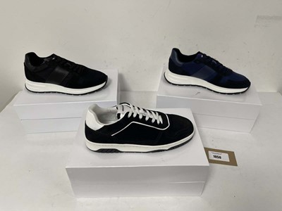 Lot 3x Boxed pairs of Vincentius trainers all size...