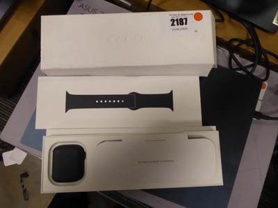 Lot 2187 - Boxed Apple watch, Series 9 45mm Midnight....