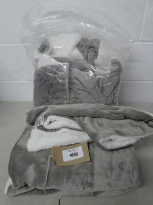 Lot X3 Life Comfort faux fur reversible throws