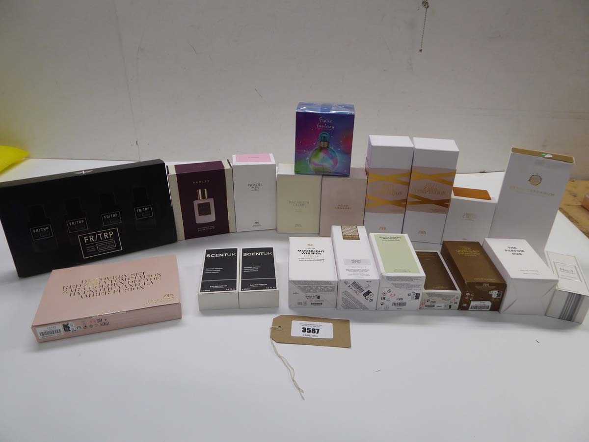 Lot 20 assorted fragrances including Zara, FR/TRP,...