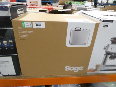 Lot 3007 - Sage Custom Loaf bread maker