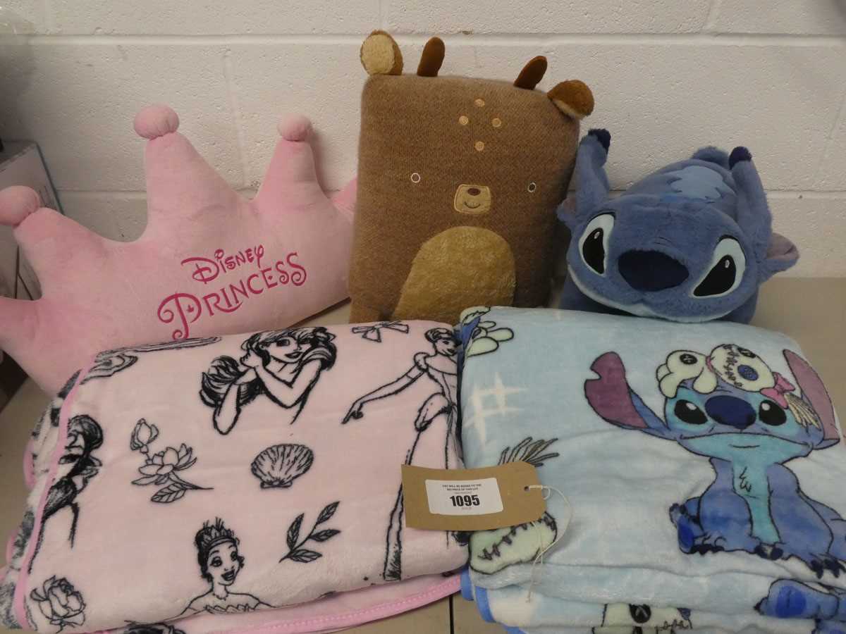 Lot Mixed lot of throws/ plush cushions to include...