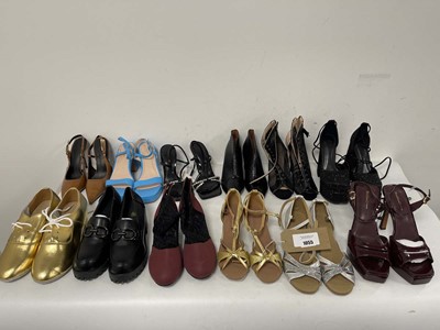 Lot 12x Pairs of high heels in various styles to...