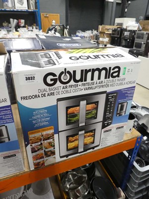 Lot 3032 - Gourmia dual basket air fryer