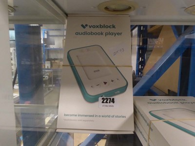 Lot 2274 - Two Voxblock audiobook players
