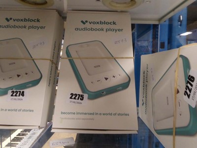 Lot 2275 - Two Voxblock audiobook players