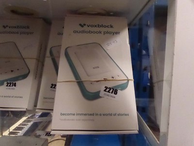 Lot 2276 - Two Voxblock audiobook players