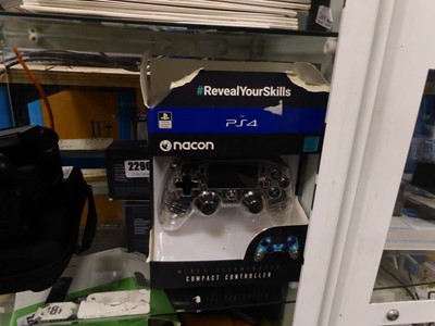 Lot 2290 - Thee boxed Nacon controllers for PS4