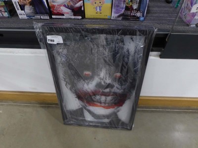 Lot 2193 - Framed painting depicting The Joker from Batman