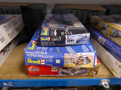 Lot 2241 - 3 boxed model Aircraft kits, Messerschmitt BF...
