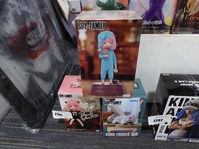 Lot 2199 - Three boxed Spy X Family Anime figures