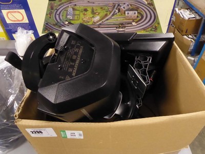Lot 2296 - Thrustmaster steering wheel and pedals