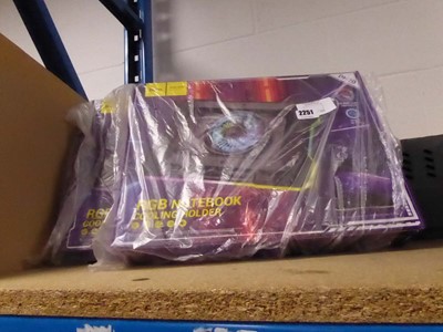 Lot 2251 - 2 boxed Hoco RGB notebook cooling holders