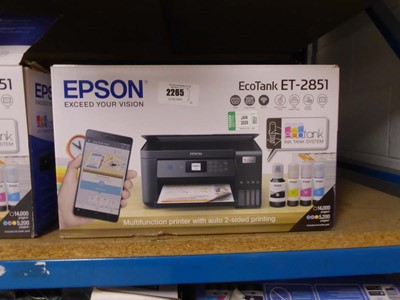 Lot 2265 - Boxed Epson EcoTank ET2851 printer