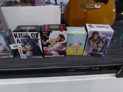 Lot 2202 - Four boxed Onepiece Anime figures. King of...