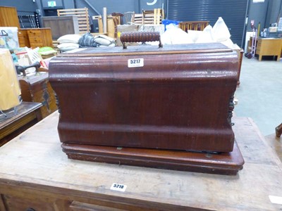 Lot 5217 - Cased sewing machine
