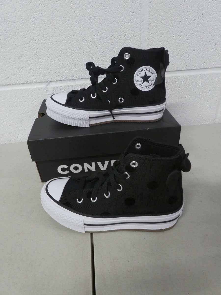 Lot Boxed pair of Converse high top trainers -...