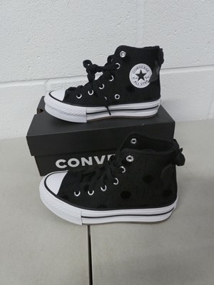 Lot Boxed pair of Converse high top trainers -...