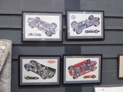 Lot 5234 - 4 Ltd. Edn. framed and glazed prints with...