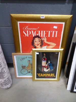 Lot 5235 - 3 French advertising signs