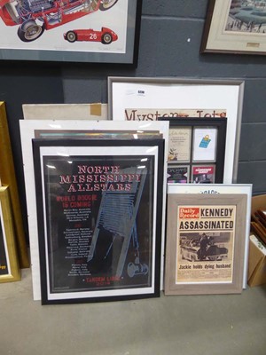 Lot 5236 - Qty of musical and other advertising posters