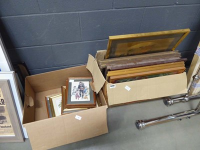 Lot 5239 - 2 boxes containing comical prints with...